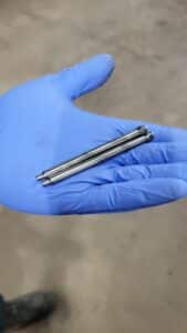 EV brake brake pad pins after