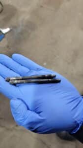 EV brake pad pins before