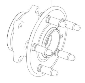 Tesla Wheel Hub and Tesla Wheel Bearing Assembly