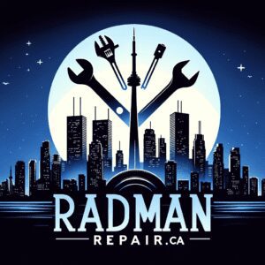 Radman auto repair mechanic shop logo